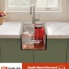 Wastafel dapur stainless steel sikat OEM