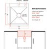 Handmade Kitchen Stainless Steel Undermount Sink