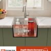 single basin deep modern kitchen sink