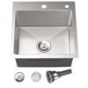 single basin deep modern kitchen sink