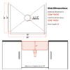 jimuhouses stainless steel single kitchen sink