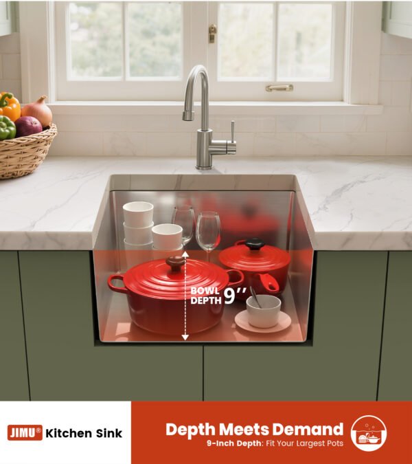 jimuhouses stainless steel single kitchen sink