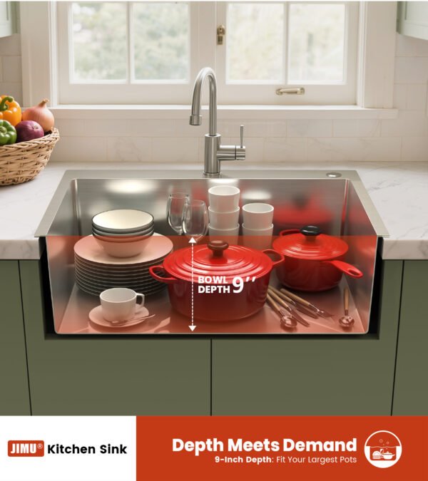 Waterfall kitchen sink & bar sink