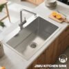 Waterfall kitchen sink & bar sink