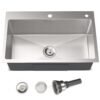 Waterfall kitchen sink & bar sink