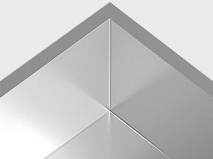 Küchenspüle aus Edelstahl