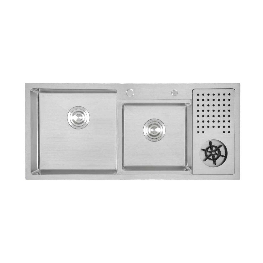 H-10045TD handmade stainless steel kitchen sink