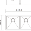 H-3218UD sink dimensions drawing