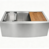 30-inch Curved Apron Farmhouse Kitchen Sink with Accessories